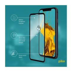Стекло защитное Piko Full Glue iPhone XR/11 black Фото 3