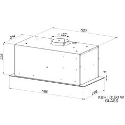 Вытяжка кухонная Kernau KBH I 0160 W GLASS Фото 2