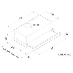 Вытяжка кухонная Kernau KTH 10.151.1 W Фото 2