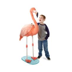 Мягкая игрушка Melissa&Doug Розовый плюшевый фламинго, 140 см Фото 2