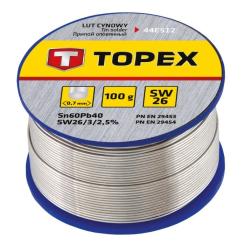 Припой для пайки Topex оловянный 60%Sn, проволока 0.7 мм,100 г Фото