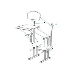 Парта со стулом Sector Нежность трансформер Фото 7