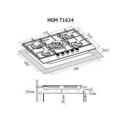 Варочная поверхность Perfelli HGM 71624 I Фото 9