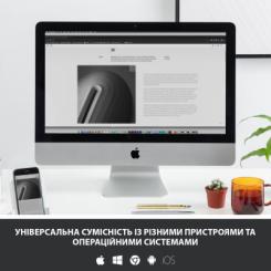 Клавиатура Logitech K380 Multi-Device Bluetooth White Фото 3