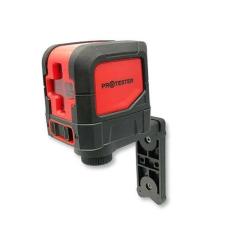 Лазерный нивелир Protester 2 линии, 1H/1V красный луч Фото 1