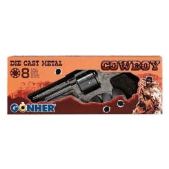 Игрушечное оружие Gonher Револьвер Ковбойский 8 зарядное Фото 3