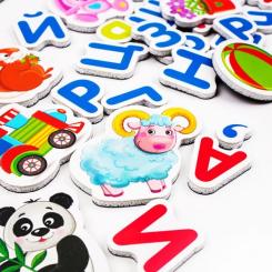 Развивающая игрушка Vladi Toys Азбука с магнитной доской укр Фото 2