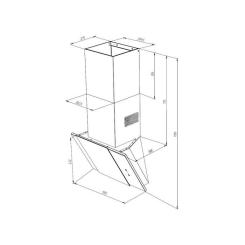 Вытяжка кухонная Pyramida NR-MV 60 E (1000) IX Фото 9