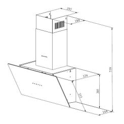 Вытяжка кухонная Pyramida NRX2-60 WH Фото 5