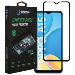 Стекло защитное BeCover OPPO A15s Black Фото 2