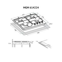 Варочная поверхность Weilor GG W 624 WH Фото 9