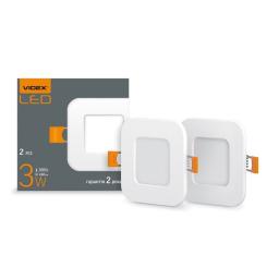 Светильник Videx LED 3W 5000K 220V в кобобці 2шт Фото 1