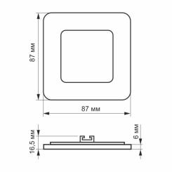 Светильник Videx LED 3W 5000K 220V в кобобці 2шт Фото 2