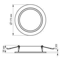 Светильник Videx LED 15W 5000K 220V Фото 4