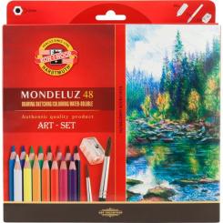 Карандаши цветные Koh-i-Noor Mondeluz акварельные 48 цветов Фото