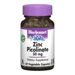 Минералы Bluebonnet Nutrition Цинк Пиколинат 50мг, 50 гелевих капсул Фото