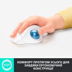 Мышка Logitech Ergo M575 Wireless Trackball Off-white Фото 1