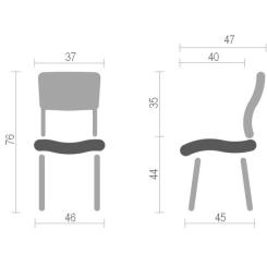 Кухонный стул Аклас Фредо EX Красный Фото 3