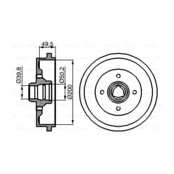 Тормозной барабан Bosch 0 986 477 041 Фото