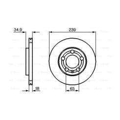 Тормозной диск Bosch 0 986 479 036 Фото 4