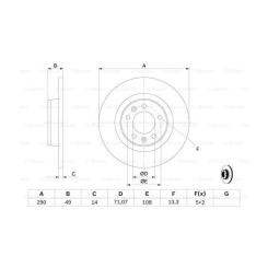 Тормозной диск Bosch 0 986 479 379 Фото 4