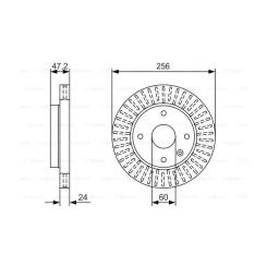 Тормозной диск Bosch 0 986 479 A54 Фото 4