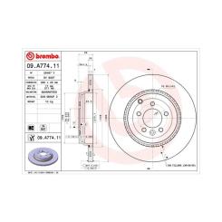 Тормозной диск Brembo 09.A774.11 Фото