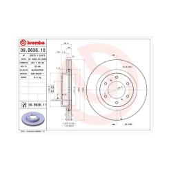 Тормозной диск Brembo 09.B636.11 Фото