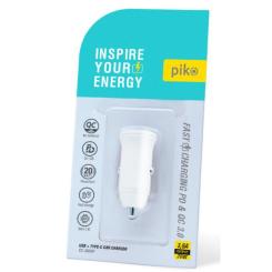 Зарядное устройство Piko CC-302QP 2USB A+C/20W Фото 1