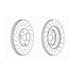 Тормозной диск FERODO DDF1582C-1 Фото