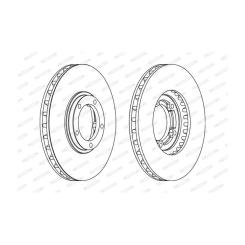 Тормозной диск FERODO DDF1658 Фото