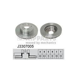 Тормозной диск Nipparts J3307005 Фото