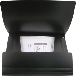 Папка на резинках Axent A4 500 мкм black Фото 1