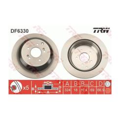 Тормозной диск TRW DF6330 Фото 3