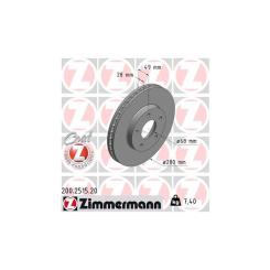 Тормозной диск ZIMMERMANN 200.2515.20 Фото