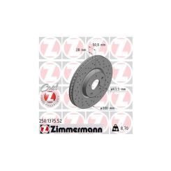 Тормозной диск ZIMMERMANN 250.1375.52 Фото