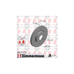 Тормозной диск ZIMMERMANN 280.3171.52 Фото