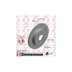 Тормозной диск ZIMMERMANN 450.5203.20 Фото