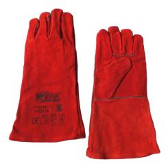 Защитные перчатки Werk замшевые (красные) Фото