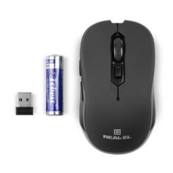 Мышка REAL-EL RM-330 Wireless Black Фото 6
