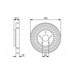 Тормозной диск Bosch 0 986 479 T38 Фото