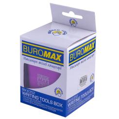 Подставка для ручек Buromax Rubber Touch Квадратная Фиолетовая Фото 1