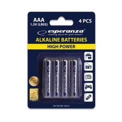 Батарейка Esperanza AAA LR03 Alkaline * 4 Фото 1