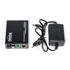 Медиаконвертер Optolink 100M, 20km, SC, RJ45, Tx 1310nm Фото 2