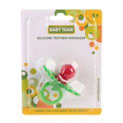 Прорезыватель Baby Team масажер силіконовий Малинка Фото 1