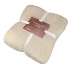 Плед Home Line флисовый Фланель бежевый, 150х195см Фото