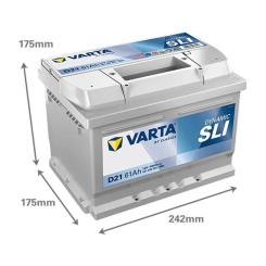 Аккумулятор автомобильный Varta Silver Dynamic 61Аh Фото 2