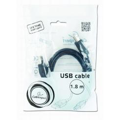 Кабель для принтера Cablexpert USB 2.0 AM/BM 1.8m Фото 3