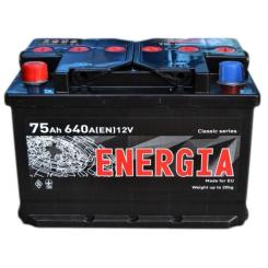 Аккумулятор автомобильный ENERGIA 75Аh Фото