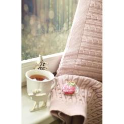 Плед Прованс Soft косы Пудра 220х240 см Фото 3